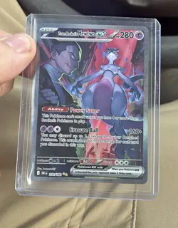Pokemon TCG Team Rockets Mewtwo EX 231/182 Destined Rivals SIR Near Mint - Image 1