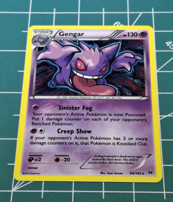 Gengar 60/162 Holo Rare BREAKthrough Pokemon Lightly Played - Image 1