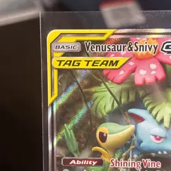 Pokemon - Venusaur & Snivy GX - SM229 - Black Star Promo Tag Team - NM Near Mint - Image 4