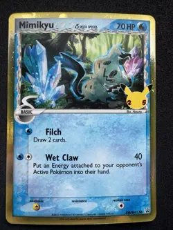 Mimikyu SWSH136 Promo (Delta Species) Sword & Shield: Celebrations Pokemon NM - Image 1
