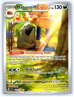 Mabosstiff 218/198 Illustration Rare Scarlet & Violet Pokemon Holo Near Mint - Image 1