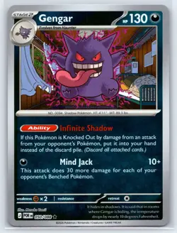 Gengar 050/088 Rare Perfect Order Pokemon Reverse Holo Near Mint - Image 1