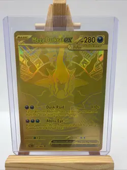 Pokemon TCG Pitch Black Mega Darkrai EX 120/084 Gold NM Pack Fresh! - Image 1