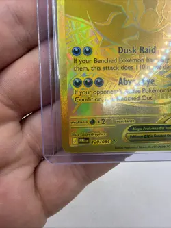 Pokemon TCG Pitch Black Mega Darkrai EX 120/084 Gold NM Pack Fresh! - Image 5