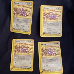Rattata Skyridge e-Series 90/144 Regular Common Pokemon 2003 x4!! - Image 1