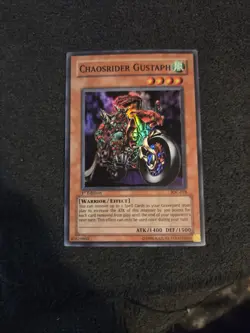 Chaosrider Gustaph IOC-018 1st Edtion Super Rare - Image 1