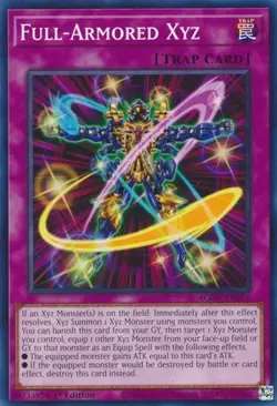 1x Full-Armored Xyz - 1st Edition NM Eng YuGiOh - Age of Overlord - Image 1