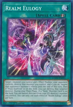 1x Realm Eulogy - 1st Edition NM Eng YuGiOh - Age of Overlord - Image 1