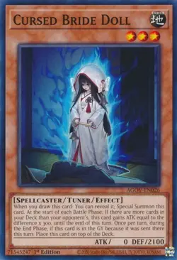 1x Cursed Bride Doll - 1st Edition NM Eng YuGiOh - Age of Overlord - Image 1