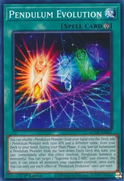 1x Pendulum Evolution - 1st Edition NM Eng YuGiOh - Age of Overlord - Image 1