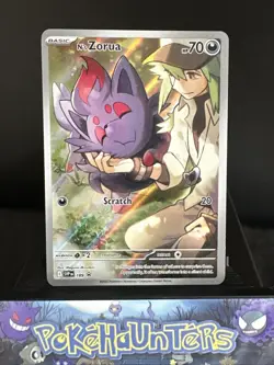 Pokemon Card N's Zorua SVP 189 Black Star Promo Journey Together Near Mint - Image 1