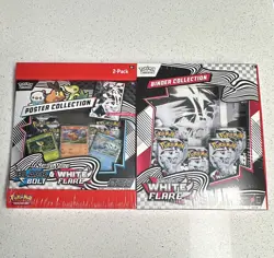 Pokemon TCG SV Black & White White Flare Binder+Poster 2-Pack Booster/Promo EN - Image 1