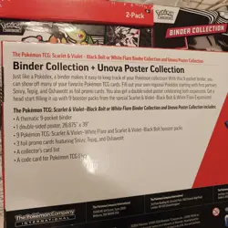 Pokemon Black Bolt and White Flare Binder + Poster Collection Sam's Club Bundles - Image 3