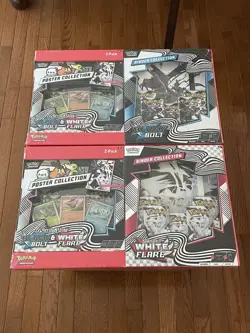 Pokemon Black Bolt and White Flare Binder + Poster Collection Sam's Club Bundles - Image 1
