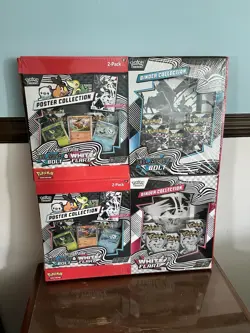Pokemon Black Bolt White Flare Binder Poster Collection Sam's Club Bundles Rip - Image 1