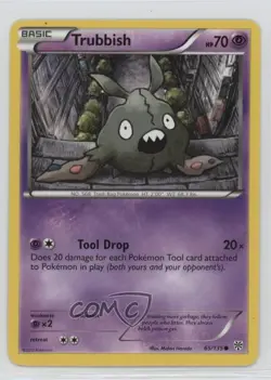 Trubbish Pokemon Black & White Plasma Storm #65 - Image 1