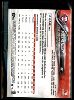 2018 Topps Chrome Aaron Altherr Philadelphia Phillies #170 4 Card Lot - Image 2