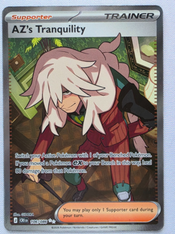 AZ's Tranquility 106/086 Me04: Chaos Rising Holo Illustration Rare Pokemon Card - Image 1
