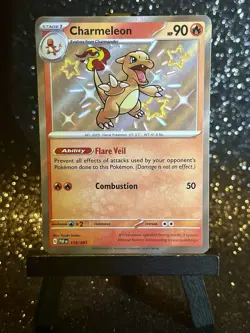 Charmeleon Holo Baby Shiny Paldean Fates Card 110/091 SV Pokemon NM - Image 1
