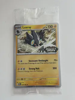 SHIPS NEXT DAY – Pokemon TCG Luxray Perfect Order Stamped Promo Card - Image 1