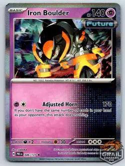 Iron Boulder 046/131 Prismatic Evolutions Near Mint Holo Pokemon Card - Image 1