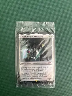 MTG Cloud Midgar Mercenary Game Edition Promo Card With Game code - Image 1