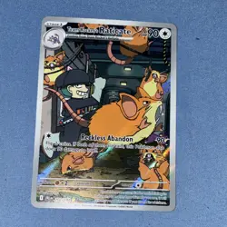Pokemon TCG Team Rockets Raticate Card 202/182 Destined Rivals - Image 1