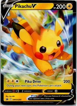 Pikachu V - Promo SWSH: Sword & Shield Promo Cards SWSH285 NM Holo - Image 1