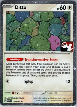 Ditto - 132/165 Holo Prize Pack Series Cards NM - Image 1