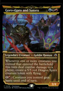 Prerelease Cards #448 Goro-Goro and Satoru (Showcase) (foil) - Image 1