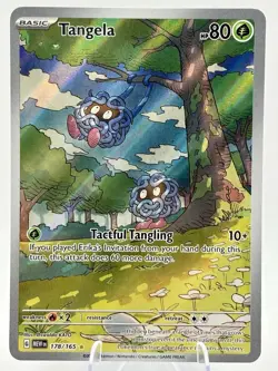 Pokemon TCG Tangela Scarlet & Violet Holo Illustration Rare Card 178/165 - Image 1