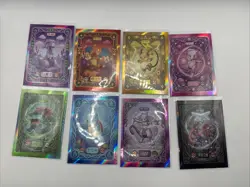 9 Card Chinese Mengka Pokemon Unlicensed PR Complete Set Pixelated Charizard - Image 1