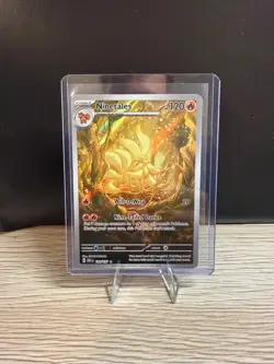 Pokemon TCG Ninetales Obsidian Flames Holo Card Illustration Rare 199/197 - Image 1