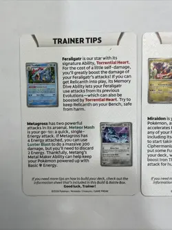 Pokemon 2024 Temporal Forces 2 Trainer Tip Cards Iron Leaves & Walking Wake Ex - Image 5