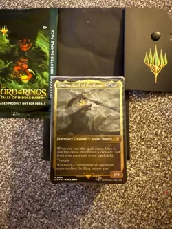 Magic: The Gathering Sauron, Lord of the Rings Commander Card (Hosts of Mordor) - Image 1