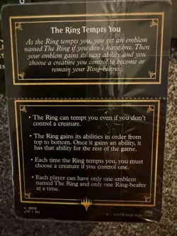 Magic: The Gathering Sauron, Lord of the Rings Commander Card (Hosts of Mordor) - Image 5