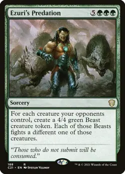 Ezuri's Predation NonFoil Commander 2021 188 NM MTG - Image 1