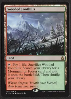 WOODED FOOTHILLS Khans of Tarkir Magic: The Gathering MP - Image 1