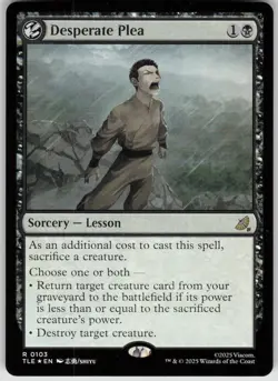 MTG Desperate Plea Foil NM Avatar: The Last Airbender: Eternal-Legal Magic 103 - Image 1