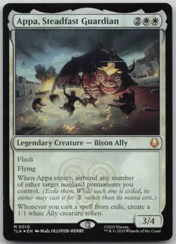 MTG Appa, Steadfast Guardian Foil NM Avatar: The Last Airbender Magic 10 - Image 1