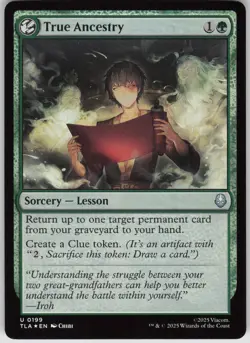 MTG True Ancestry Foil NM Avatar: The Last Airbender Magic 199 - Image 1