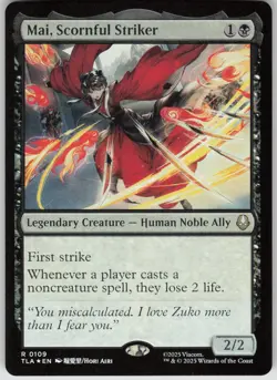 MTG Mai, Scornful Striker Foil NM Avatar: The Last Airbender Magic 109 - Image 1