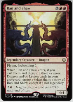 MTG Ran and Shaw Foil NM Avatar: The Last Airbender Magic 150 - Image 1