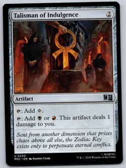 Talisman of Indulgence 220 Commander: Marvel Super Heroes Magic: NM - Image 2