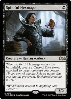 SPITEFUL HEXMAGE x4 mtg NM-M Wilds of Eldraine 4 Rare - Image 1