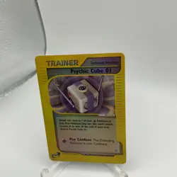 LP (Reverse Holo) Pokemon PSYCHIC CUBE 01 Card AQUAPOLIS Set 132/147 Trainer - Image 1