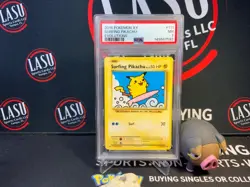 2016 Pokemon TCG Surfing Pikachu XY Evolutions Card 111/108, PSA 7 - Image 1