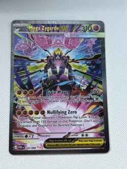 Mega Zygarde EX 120/088 BREAKthrough Ultra Rare Holo Mega EX Pokemon TCG - Image 1