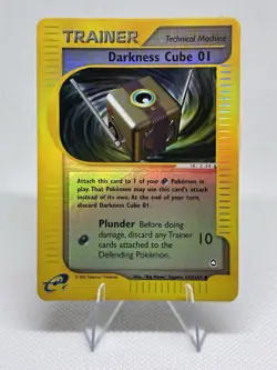 Pokemon Darkness Cube 01 119/147 Reverse Holo Aquapolis Near Mint - Image 1