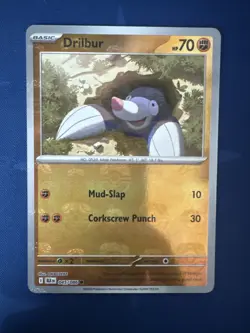 Pokemon TCG - Drilbur (Master Ball Pattern) 045/086 NM Common SV: Black Bolt - Image 1